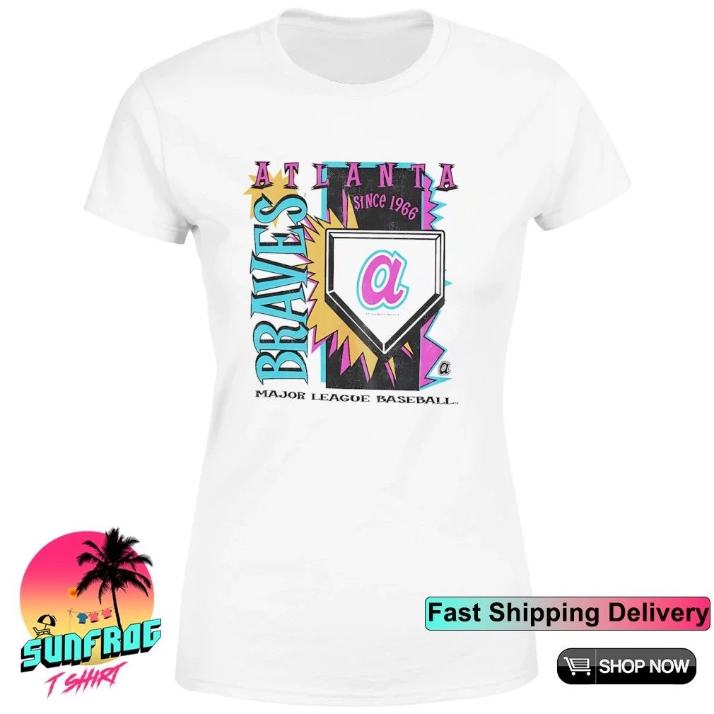 Atlanta Braves MLB Cooperstown Neon Field Shock shirt