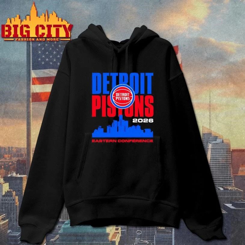 Detroit Pistons basekball NBA Eastern Conference city skyline vintate shirt