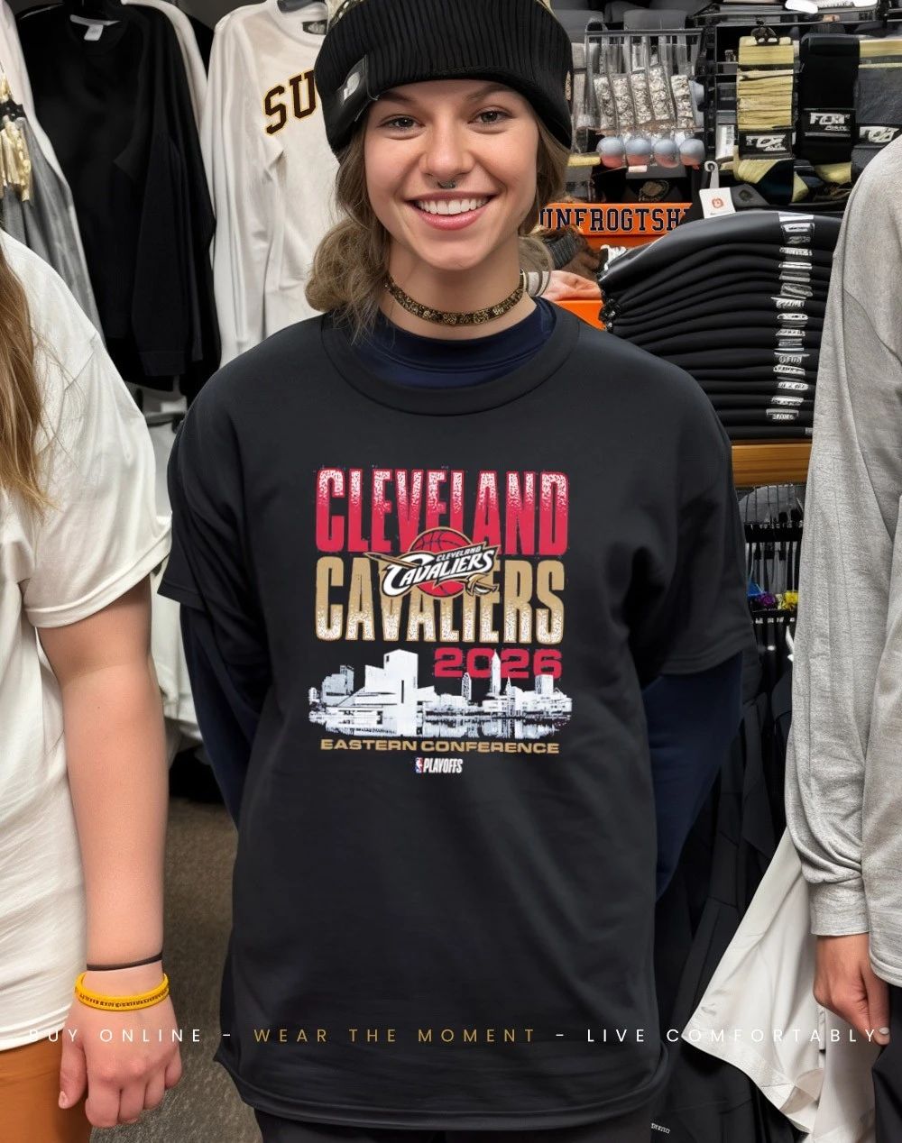 Cleveland Cavaliers Eastern Coference 2026 NBA Playoff skyline shirt