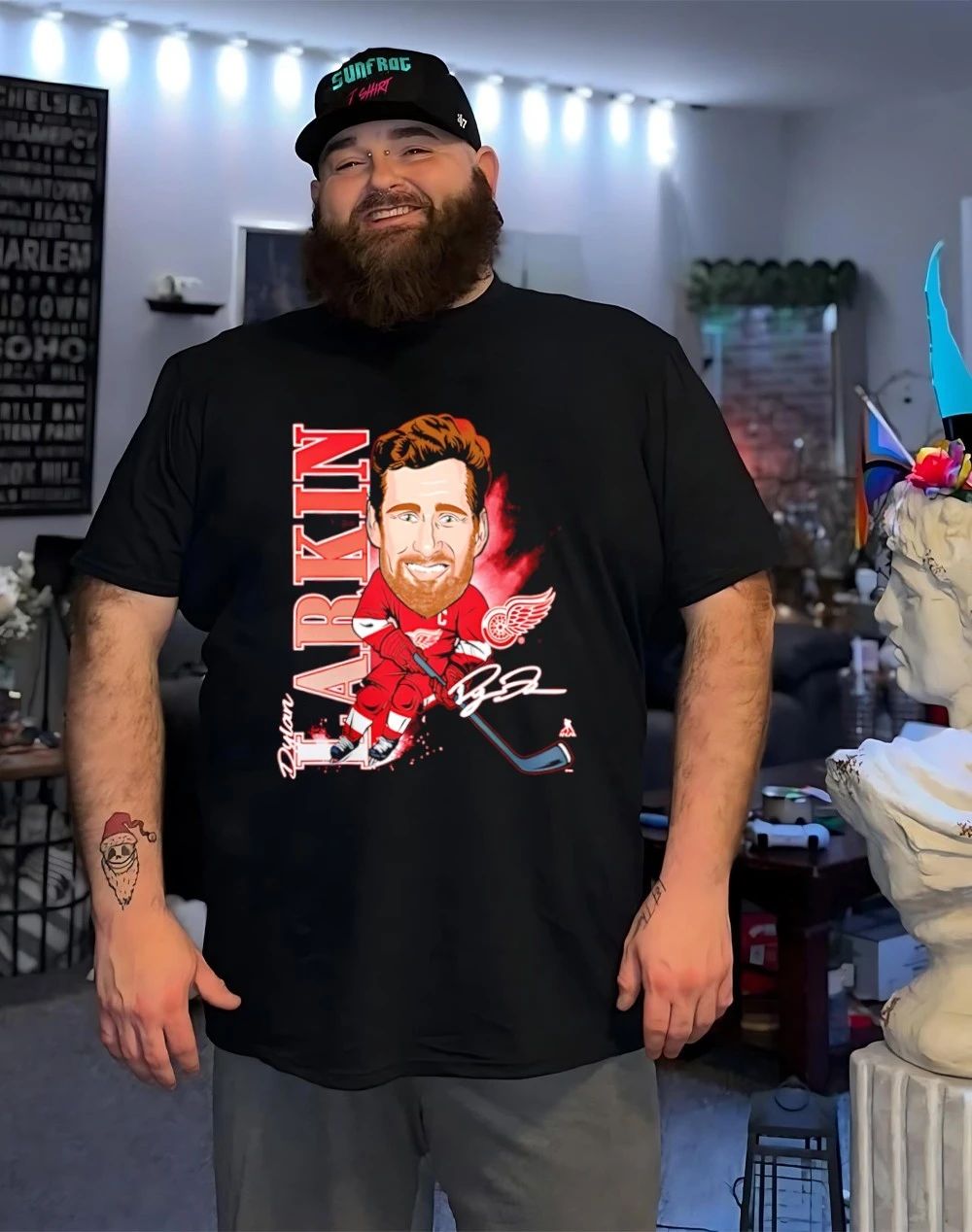Detroit Red Wings Dylan Larkin Player Action signature shirt