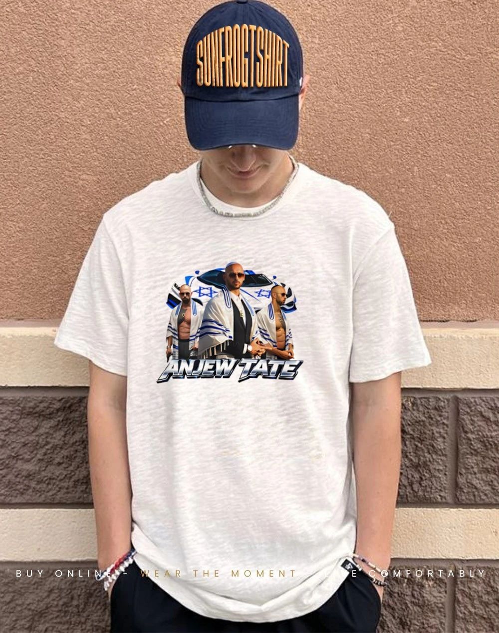 Anjew Tate Jews graphic shirt