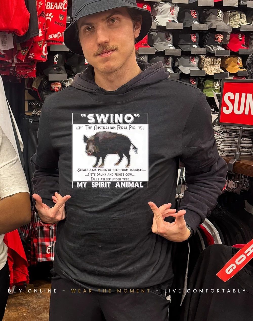 Swino the australian feral pig my spirit animal shirt