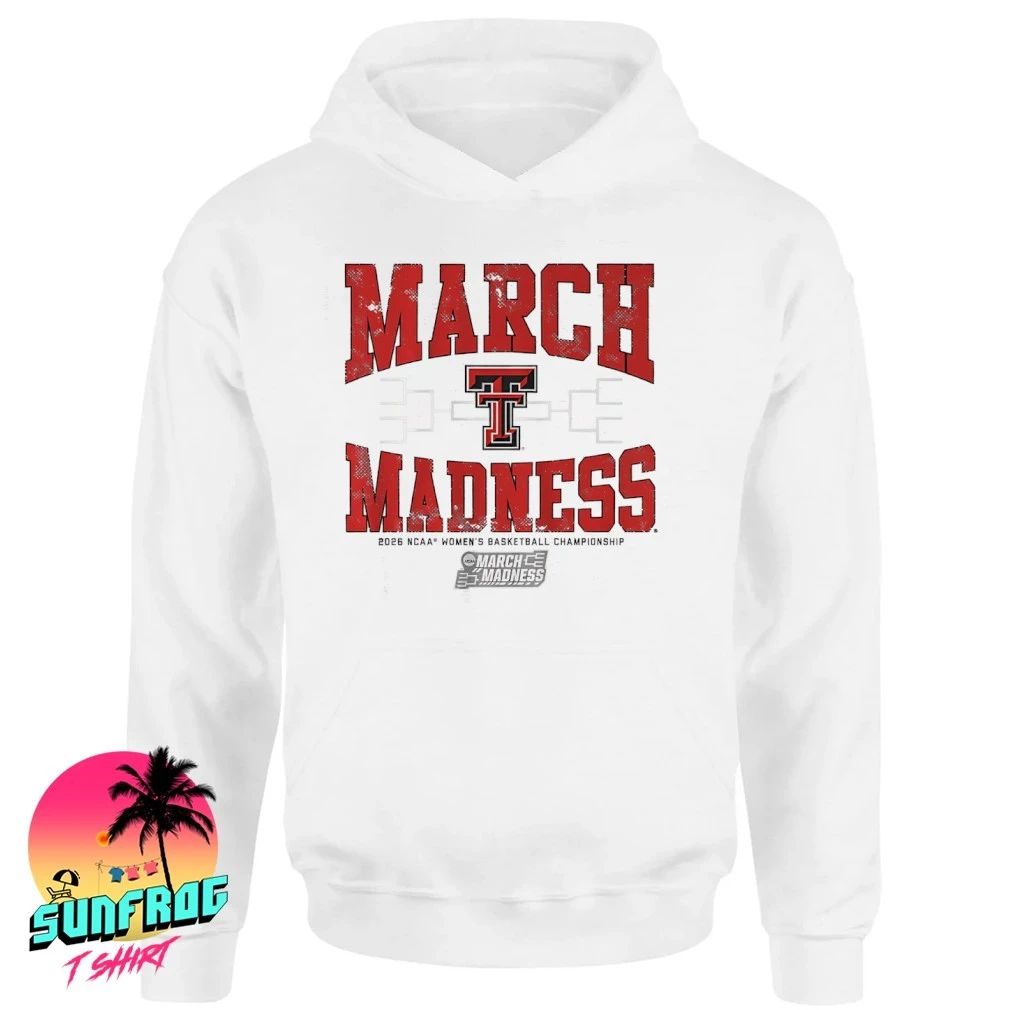 Texas Tech Red Raiders WBB 2026 March Madness logo shirt