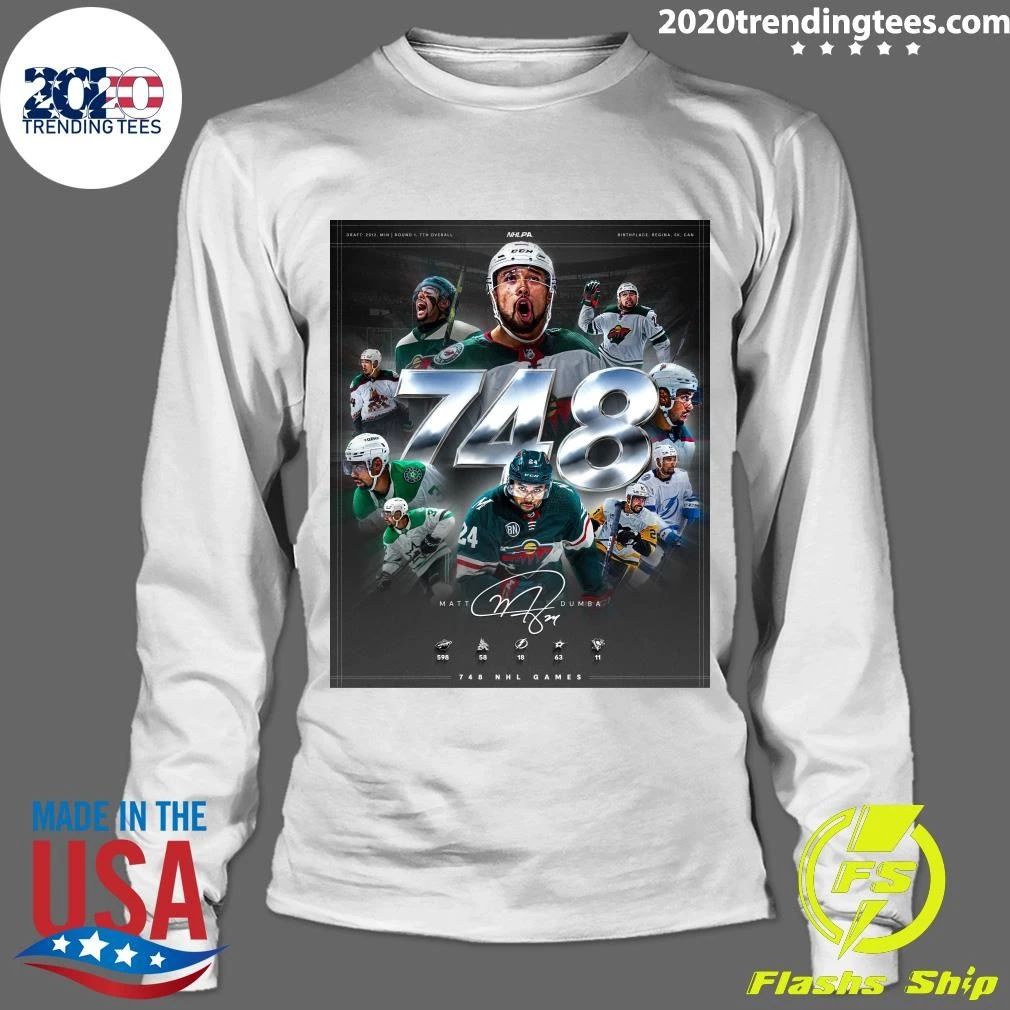 Matt Dumba Is Officially Hanging Up His Skates After 748 NHL Career Games Shirt