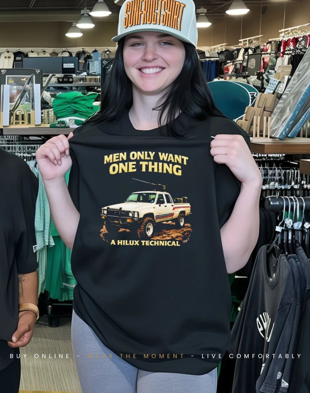 Men only want a hilux technical shirt