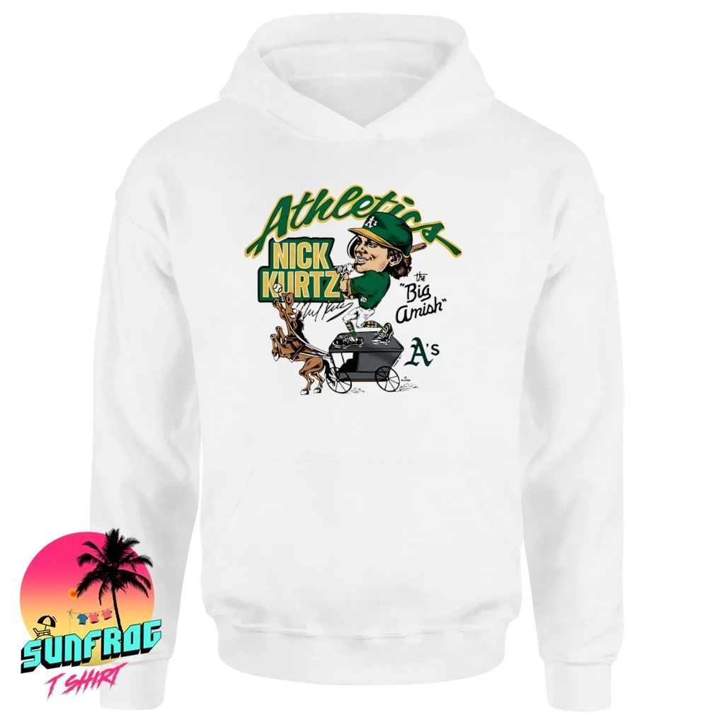 Athletics Nick Kurtz The Big Amish signature caricature shirt