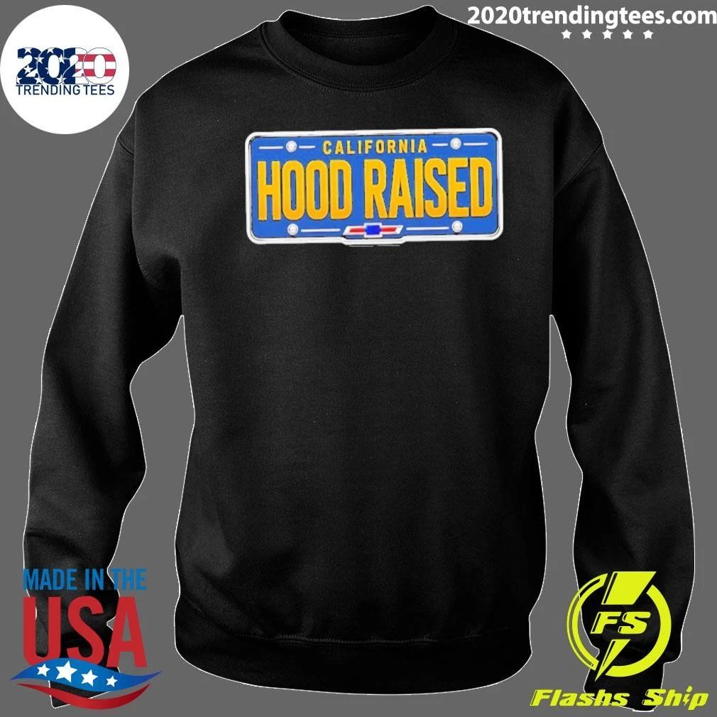 Original California Hood Raised Chevrolet License Plate T-Shirt