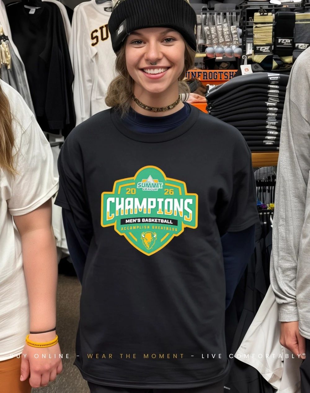 NDSU Bison Basketball Summit League Champions 2026 shirt
