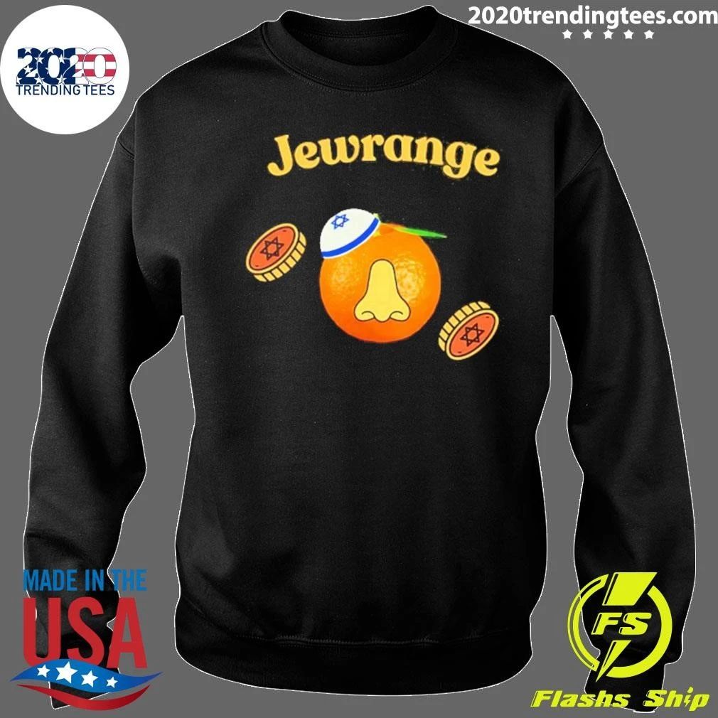 Jewrange Jewish Orange Pun Star Of David Shirt