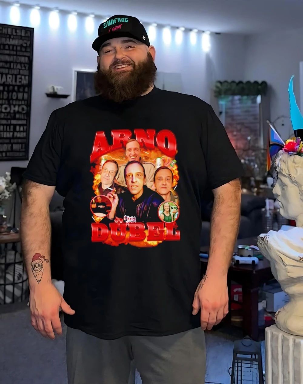 Arno Dübel picture collage shirt