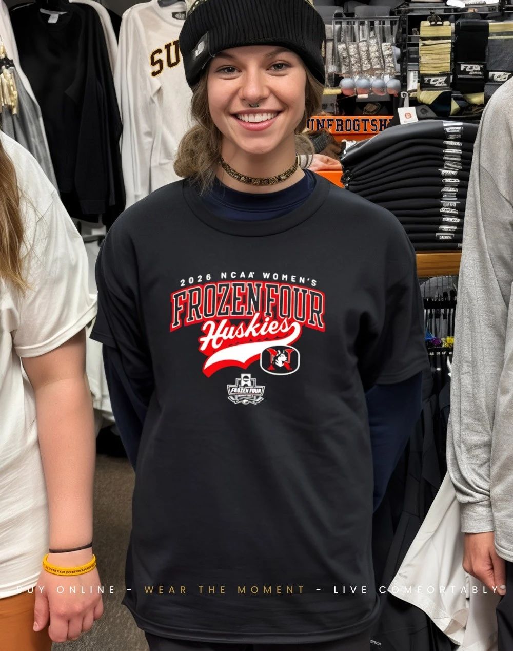 Northeastern Huskies 2026 NCAA Women’s Ice Hockey Frozen Four shirt
