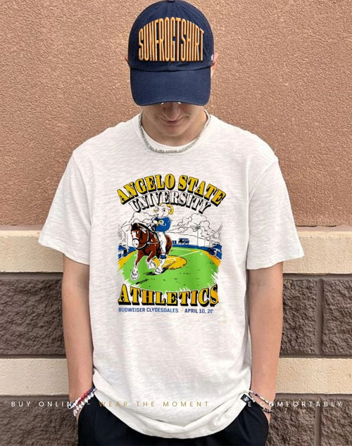 Angelo State University Budweiser Clydesdales April 10 2026 shirt