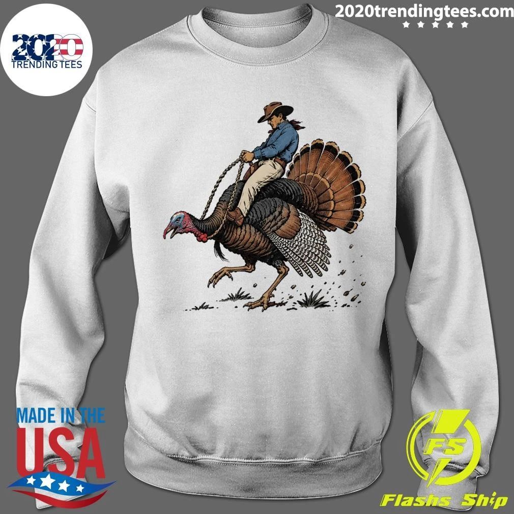 Cowboy Turkey Thanksgiving Vintage Shirt
