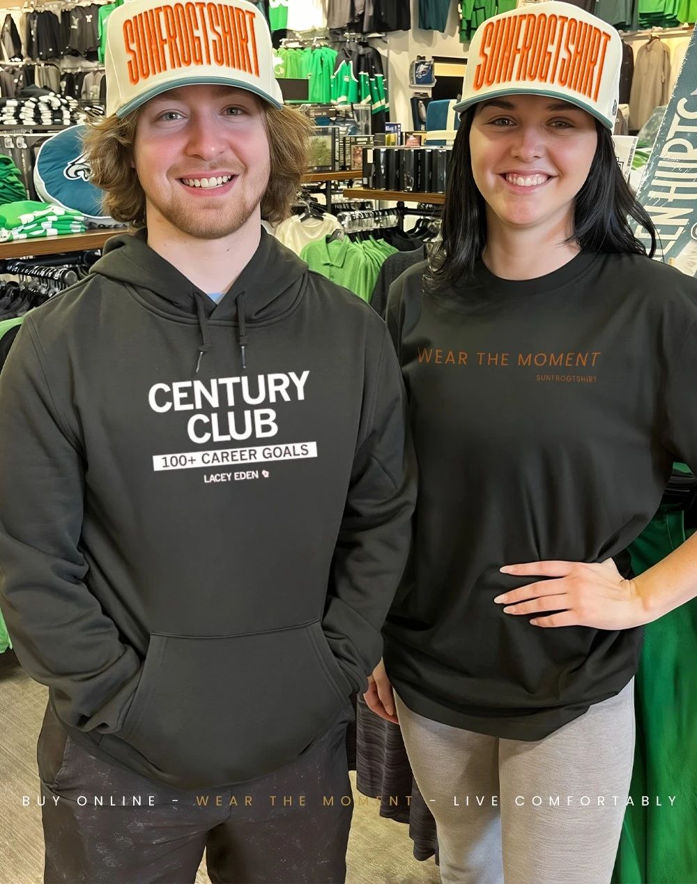 Lacey Eden Century Club 100+ Career Goals shirt