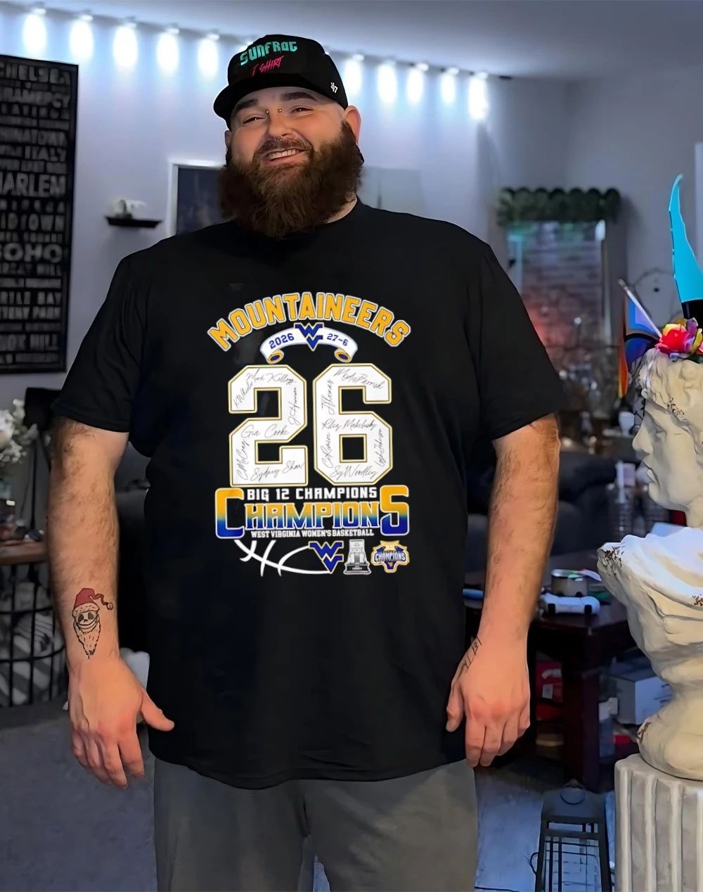 Michigan Wolverines Men’s Basketball ’26 Big 12 Champions 27-6 score shirt