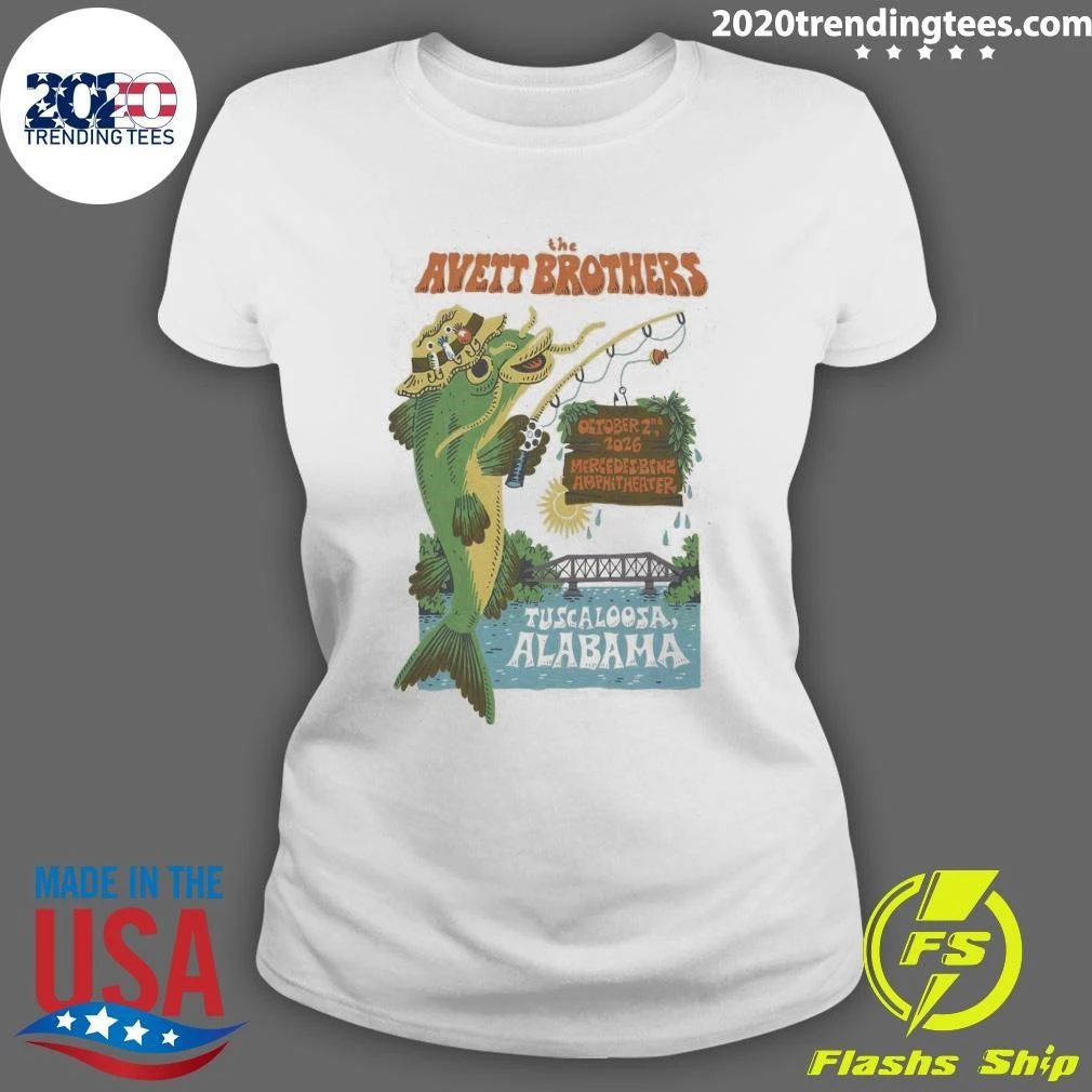 The Avett Brothers Tuscaloosa Alabama October 2nd 2026 Tour Shirt