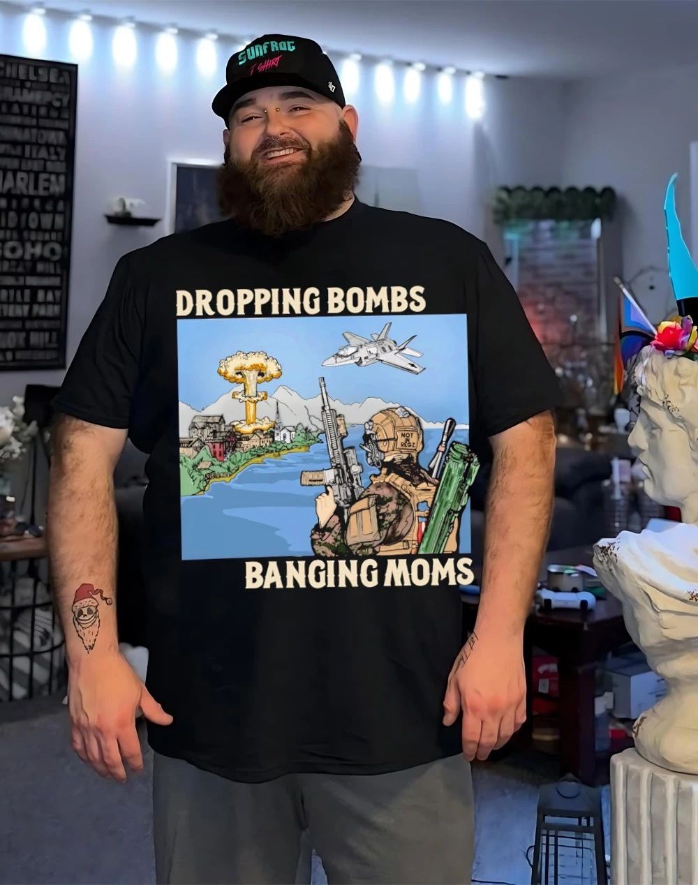 Dropping bombs banging moms shirt