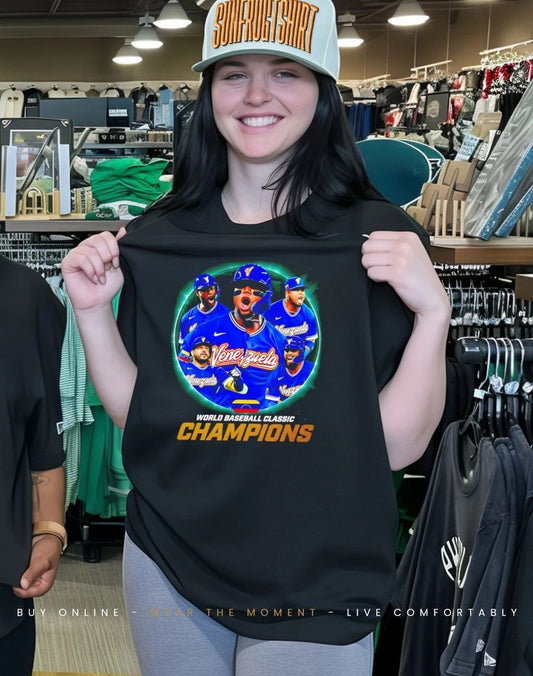 World Baseball Classic Champions 2026 Venezuela baseball shirt