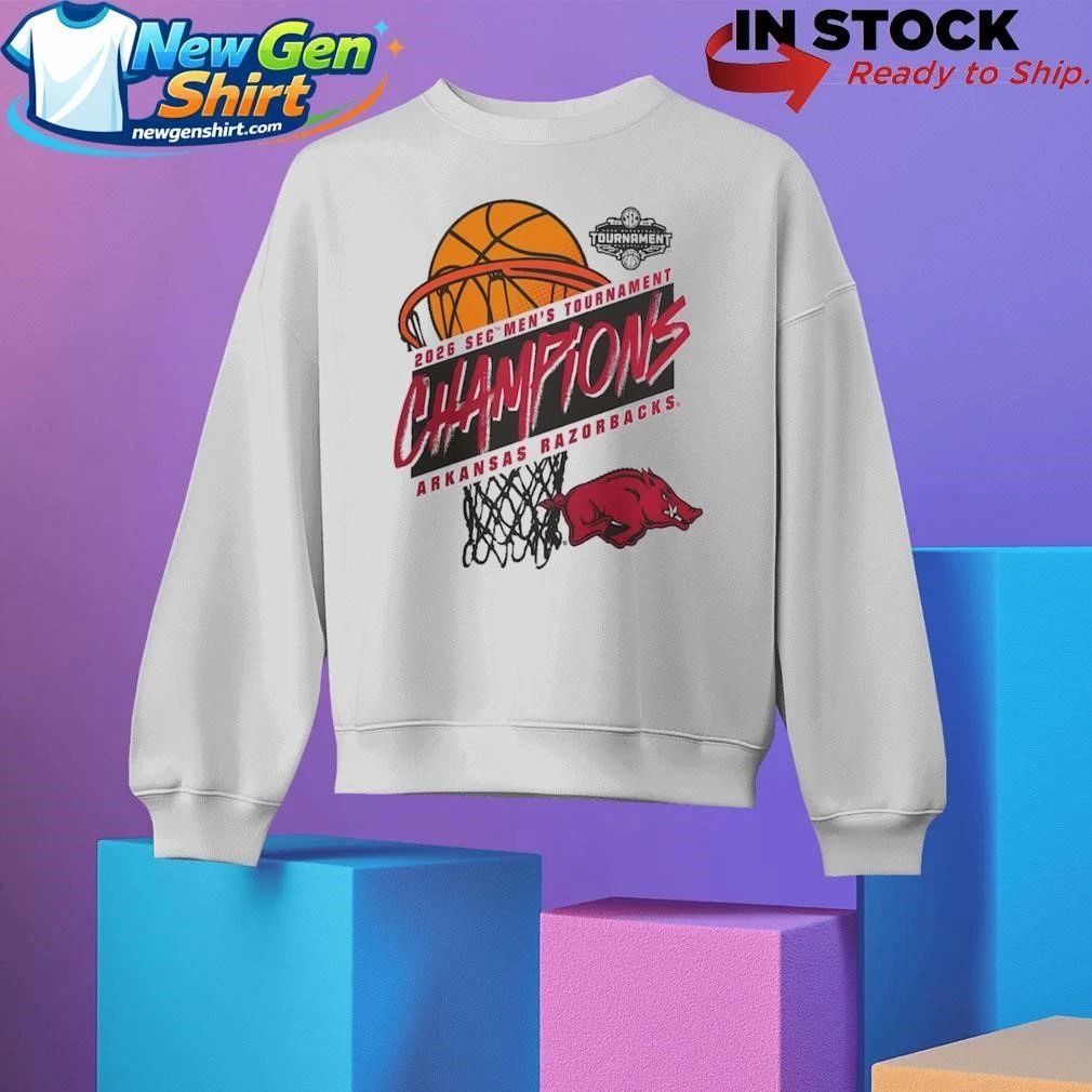 Arkansas Razorbacks 2026 SEC Men’s Basketball Tournament Champions Shirt