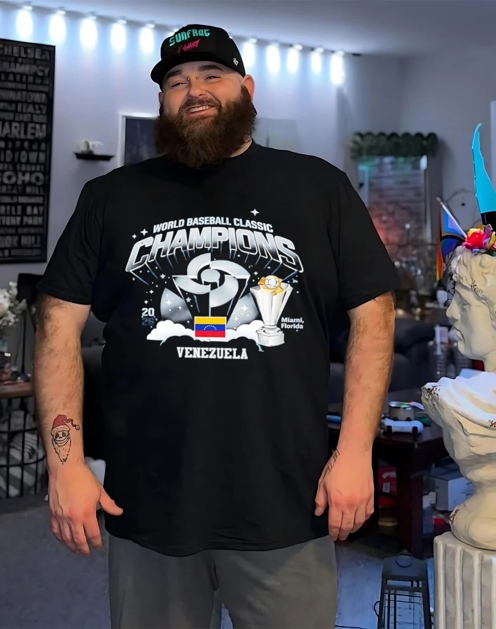 Venezuela Baseball 2026 World Baseball Classic Champions trophy shirt