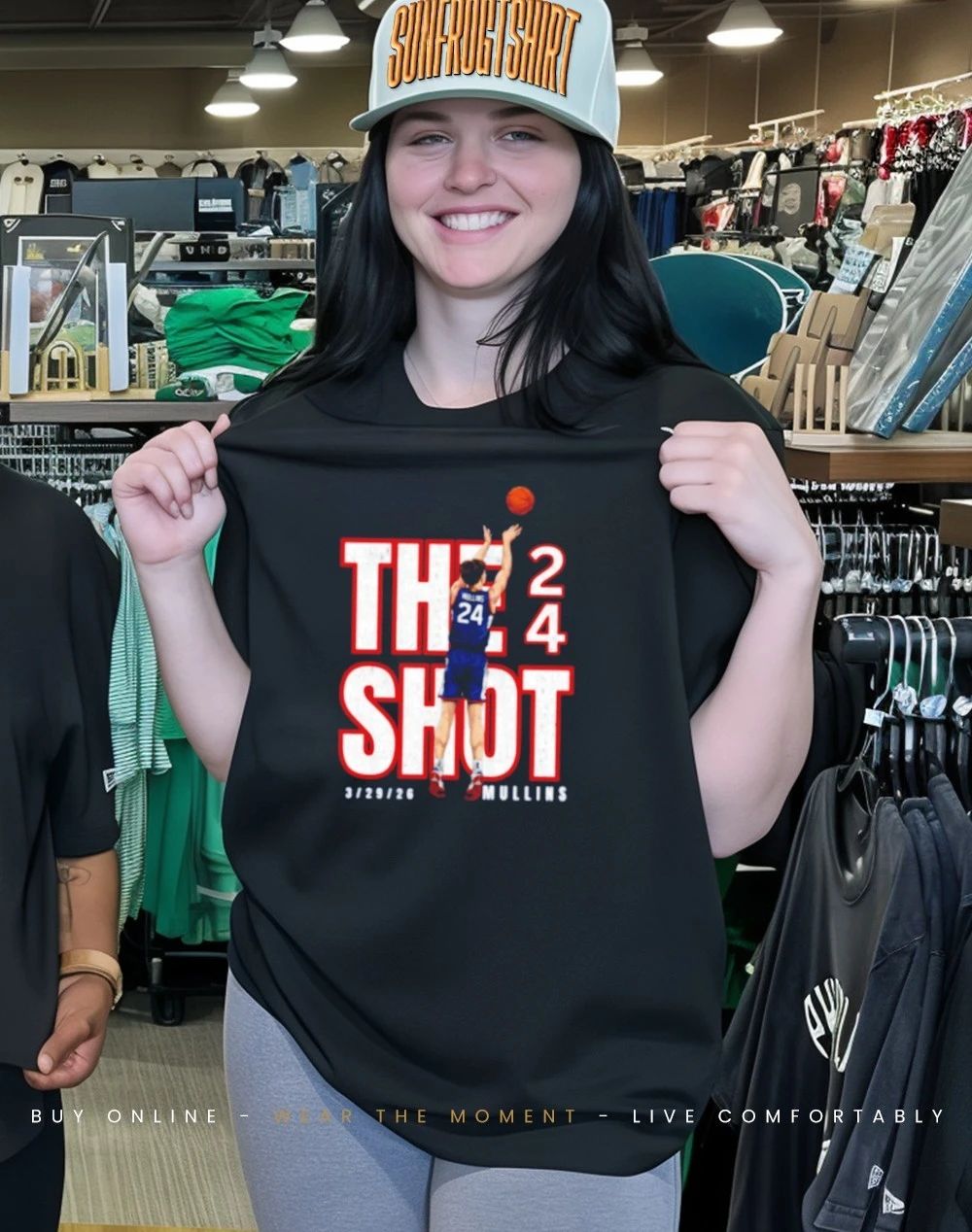 Mullins 24 The Shot 2.0 Final Four Basketball graphic shirt