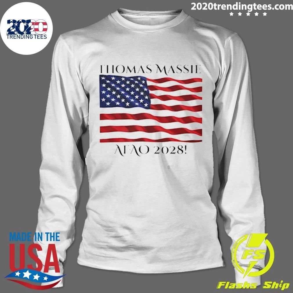 Afao 2028 Thomas Massie American Flag Shirt