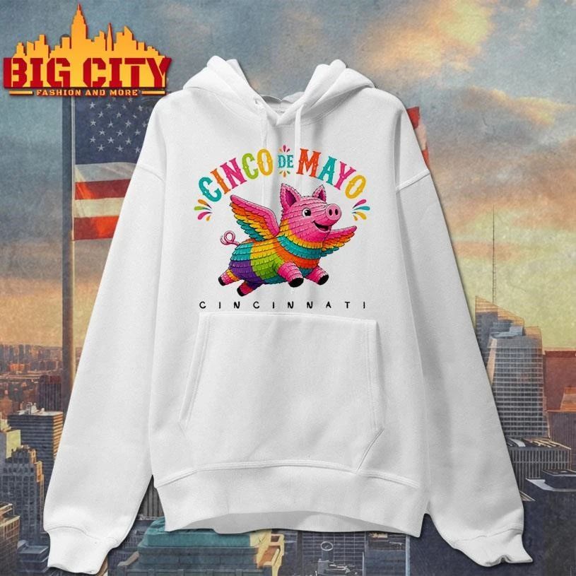 Original Cinco de Mayo Flying Pig Piñata Shirt