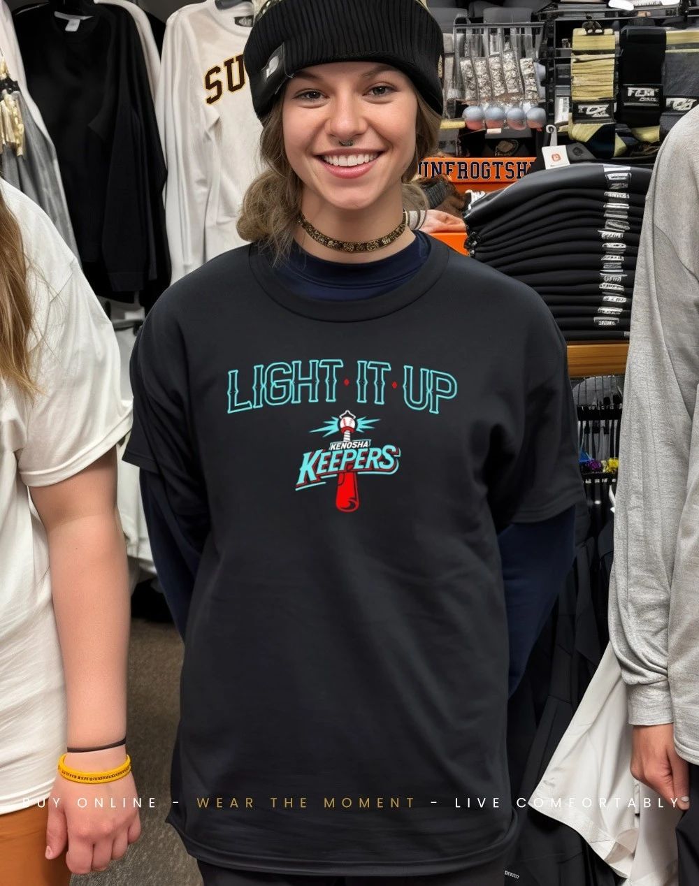 Light It Up Kenosha Keepers baseball shirt