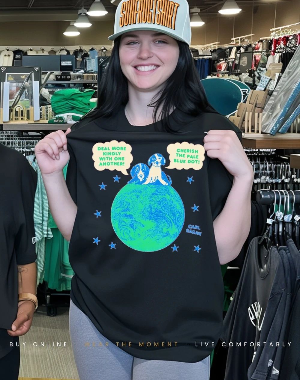 Carl Sagan dog deal more kindly with one another cherish pale blue dot shirt