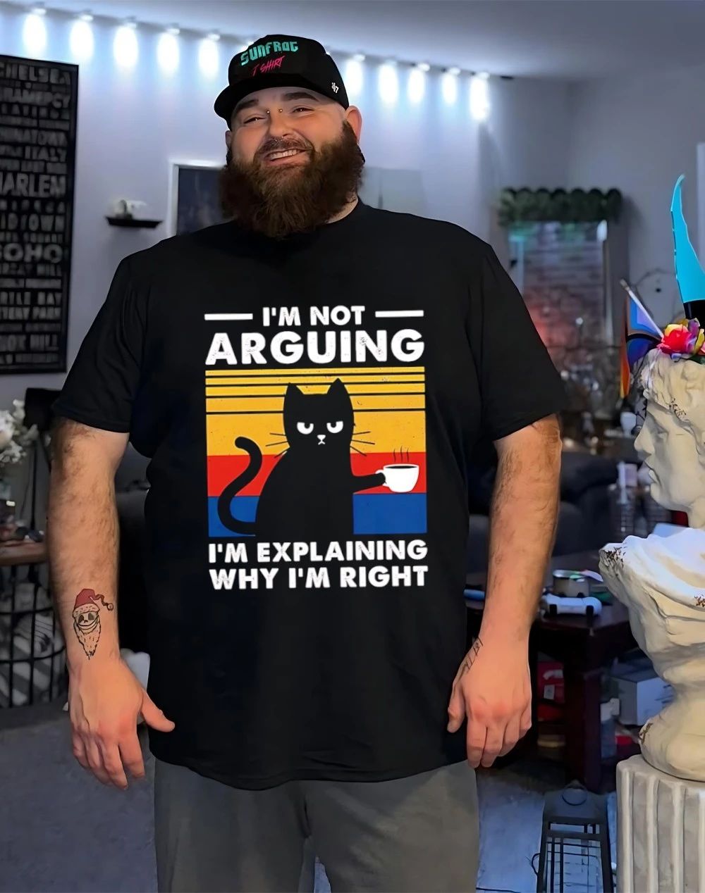 I’m Not Arguing I’m Explaining Why I’m Right cat vintage shirt