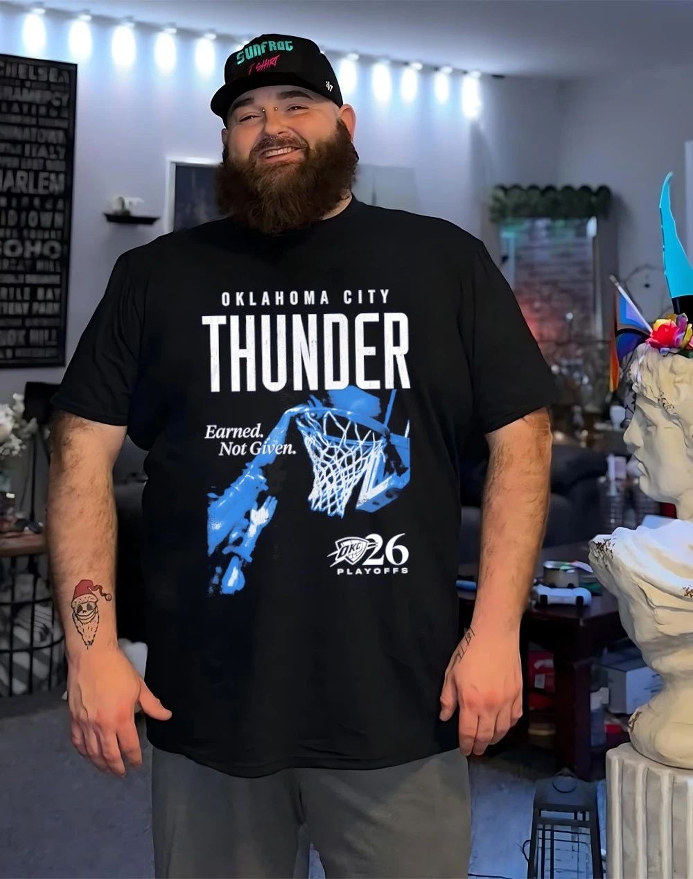 Oklahoma City Thunder 2026 NBA Playoffs Earned Not Given Dunk shirt