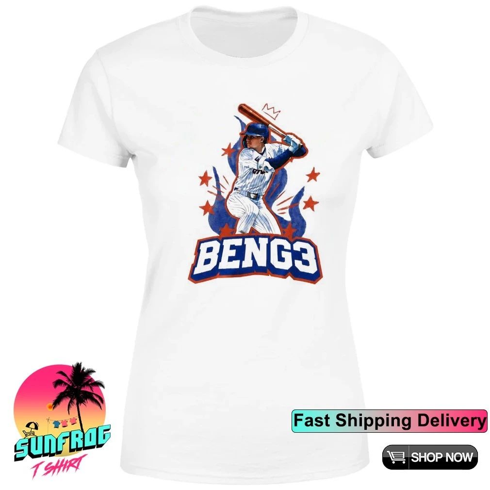New York Mets Carson Benge Beng3 front and back shirt