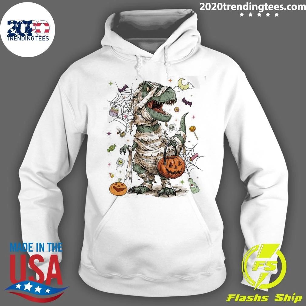 Spooky Mummy T-Rex Halloween Dinosaur Shirt