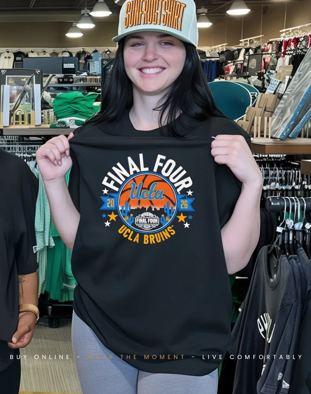 UCLA Bruins WBB 2026 Final Four city skyline shirt