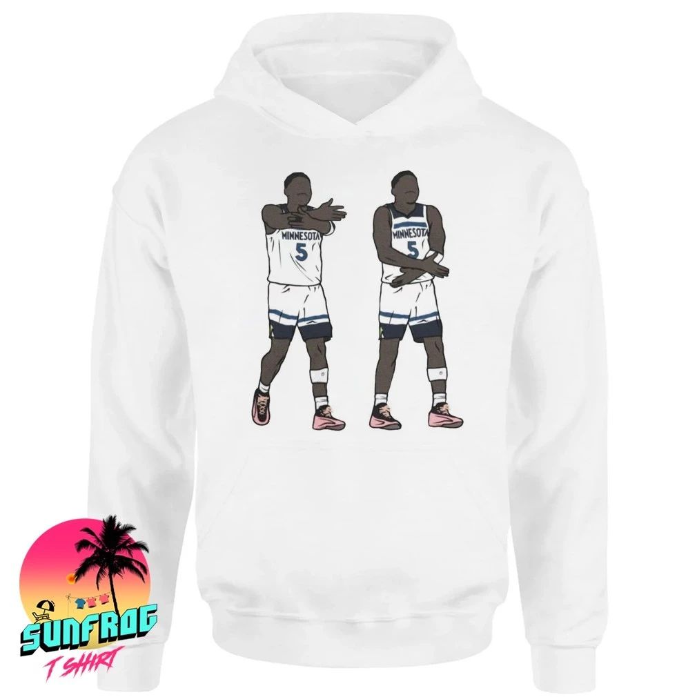 Minnesota Timberwolves Anthony Edwards Chop Celebration front and back shirt