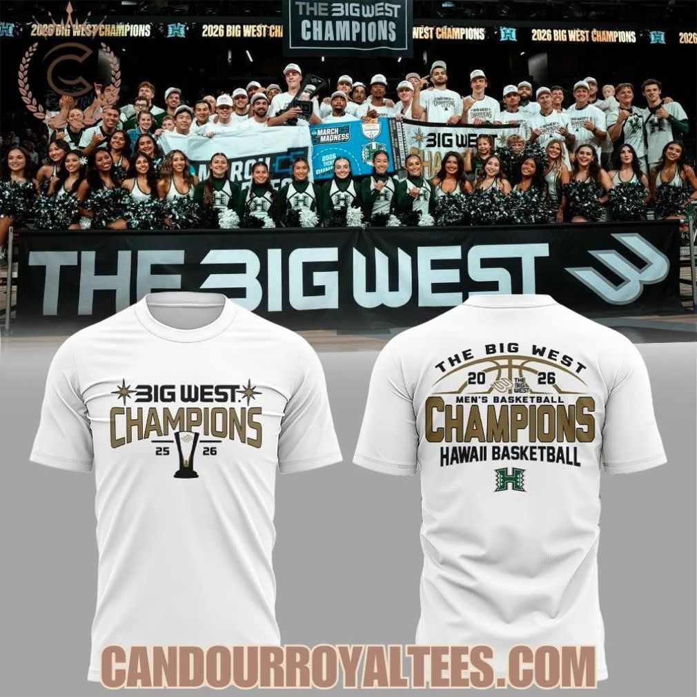 Hawaii Basketball 2026 The Big West Credit Union 1 Men’s Basketball Champions Shirt