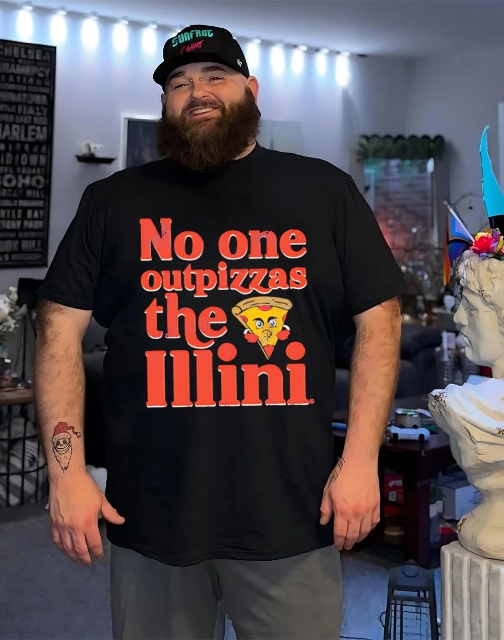Illinois Men’s Basketball no one outpizzas the Illini shirt