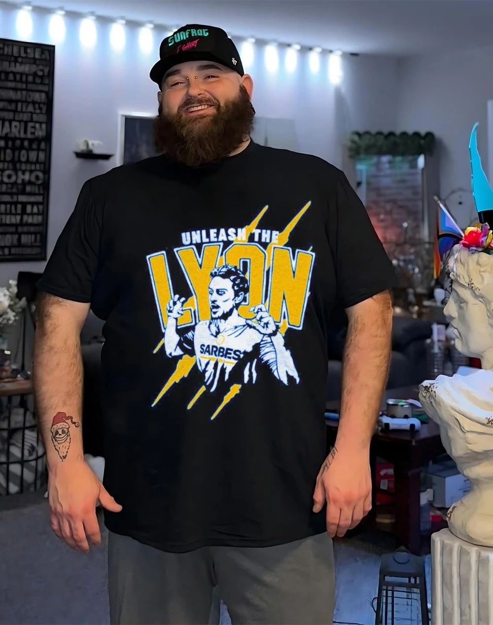 Buffalo Sabres unleash the Lyon Alex Lyon front and back shirt