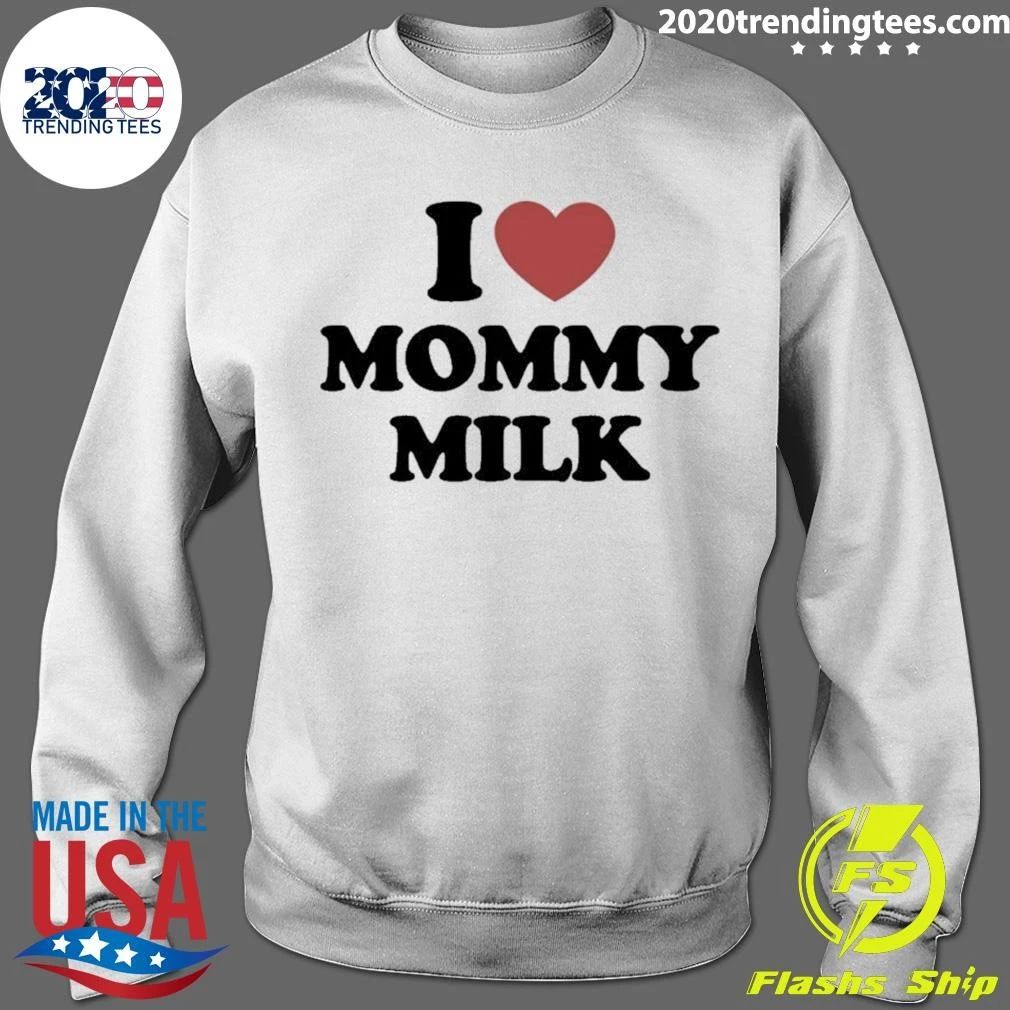 I Love Mommy Milk Heart Classic Shirt