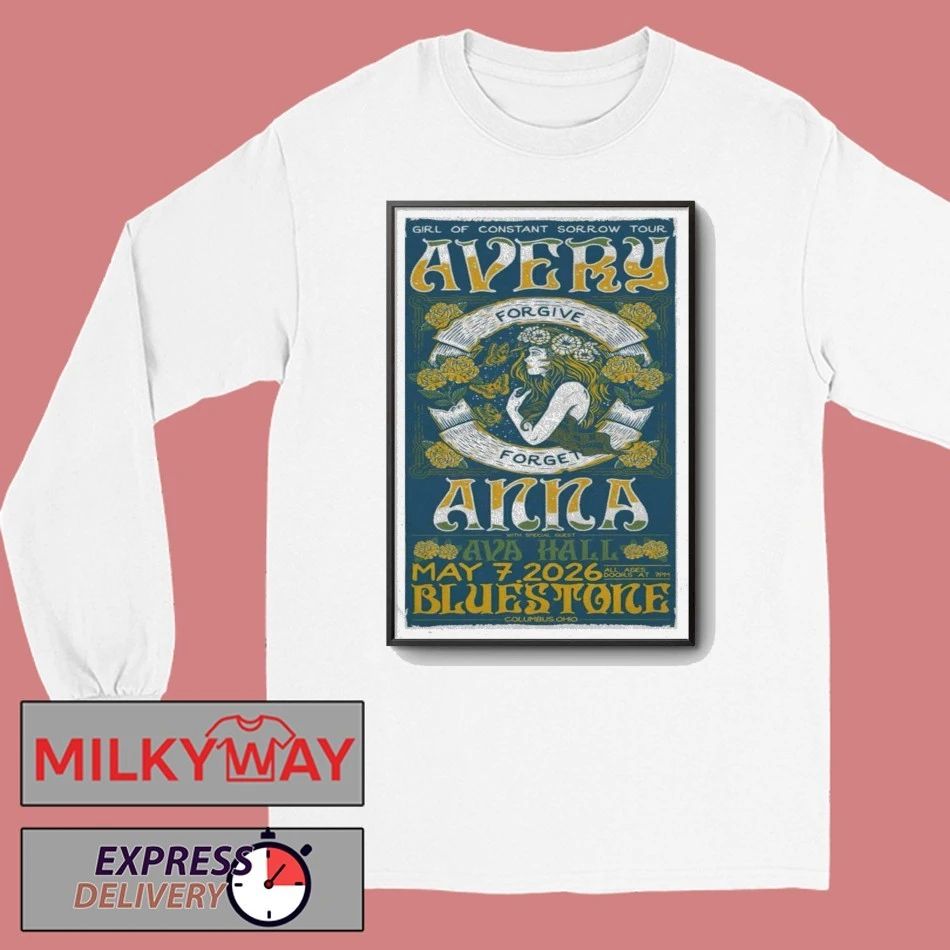 May 7 2026 Avery Anna and Ava Hall Poster The Bluestone shirt