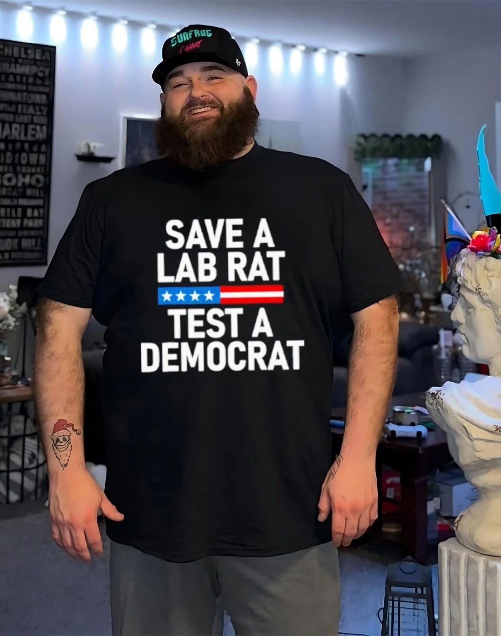 Save A Lab Rat Test A Democrat Funny Political shirt