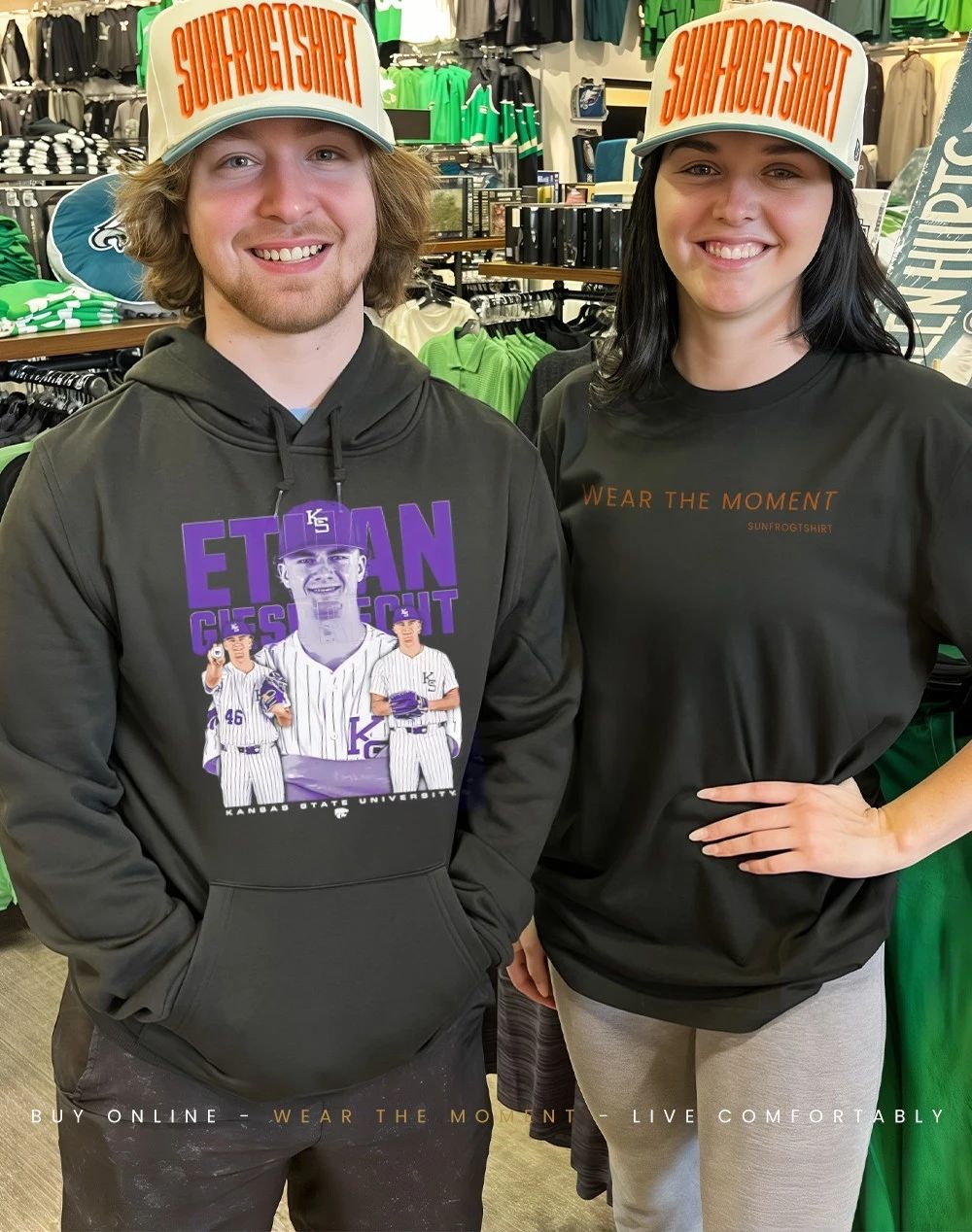 Ethan Giesbrecht Kansas State Wildcats baseball collgae shirt