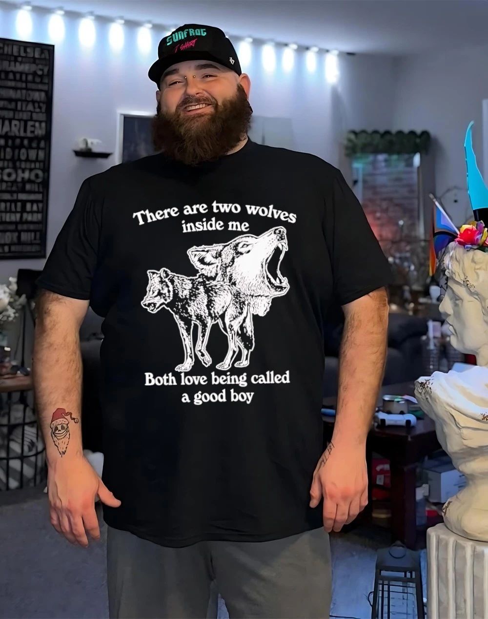 There are two wolves inside me both love being called a good boy shirt