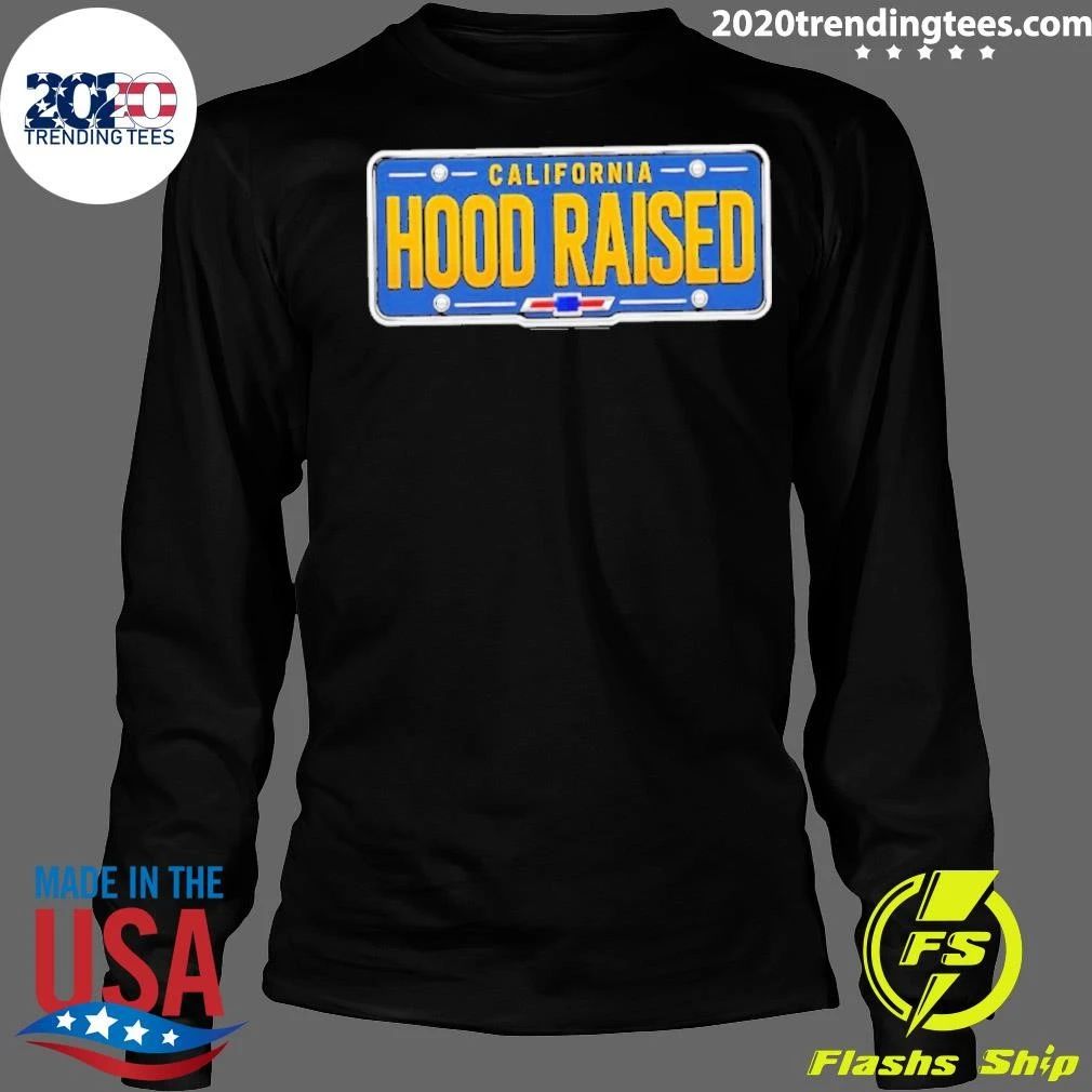 Original California Hood Raised Chevrolet License Plate T-Shirt