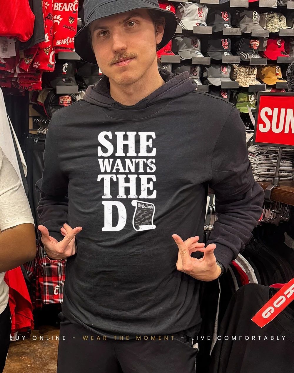 She Wants The D Patriotic Constitution Graphic shirt