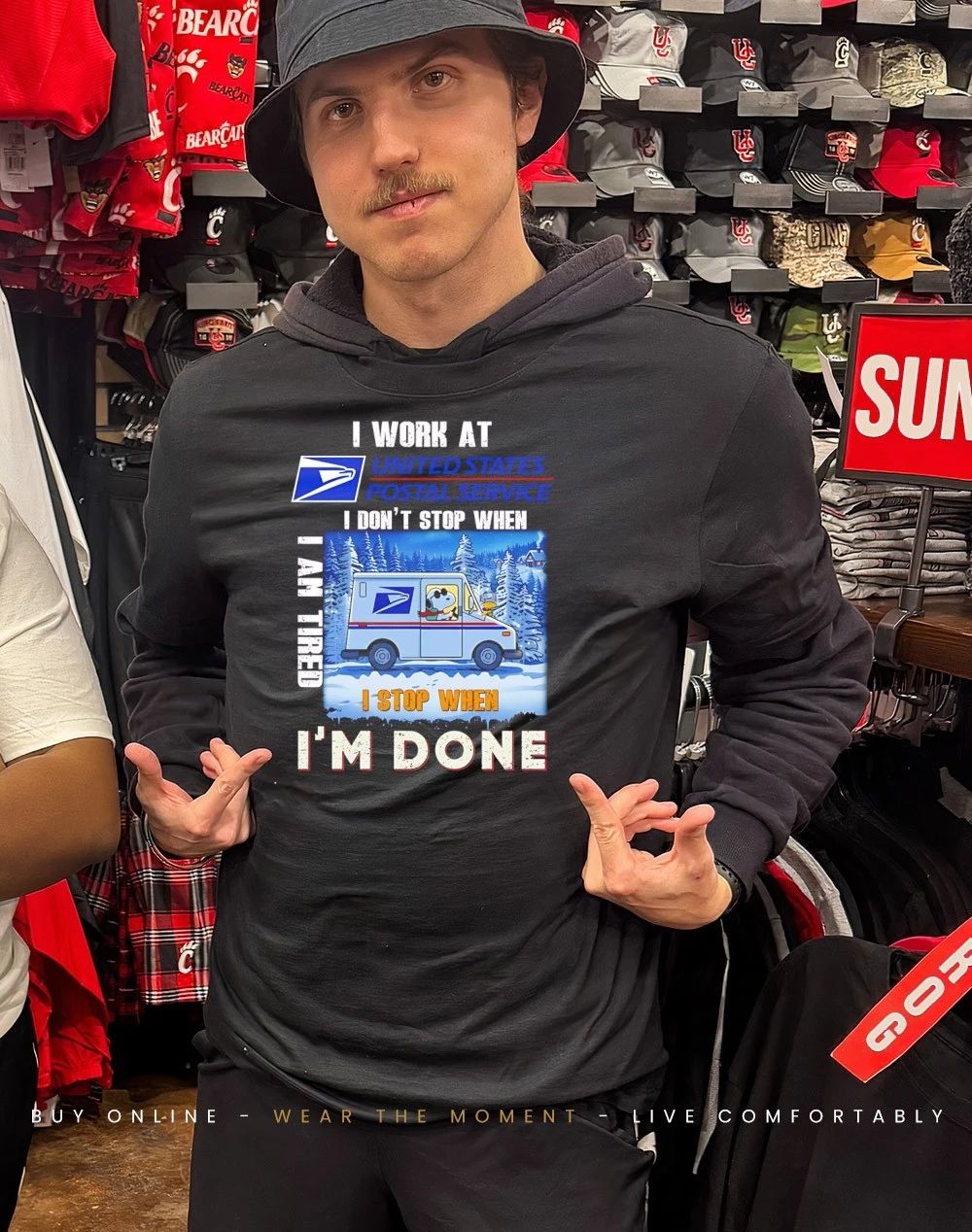 USPS I don’t stop when I am tired I’m done shirt