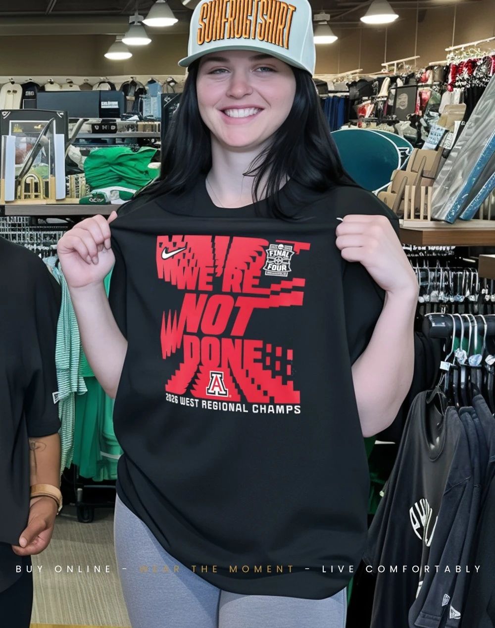 Arizona Wildcats 2026 West Regional Champs Final Four we’re not done shirt