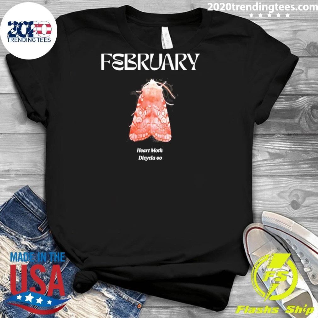February Heart Moth Dicycla Oo Entomology Shirt