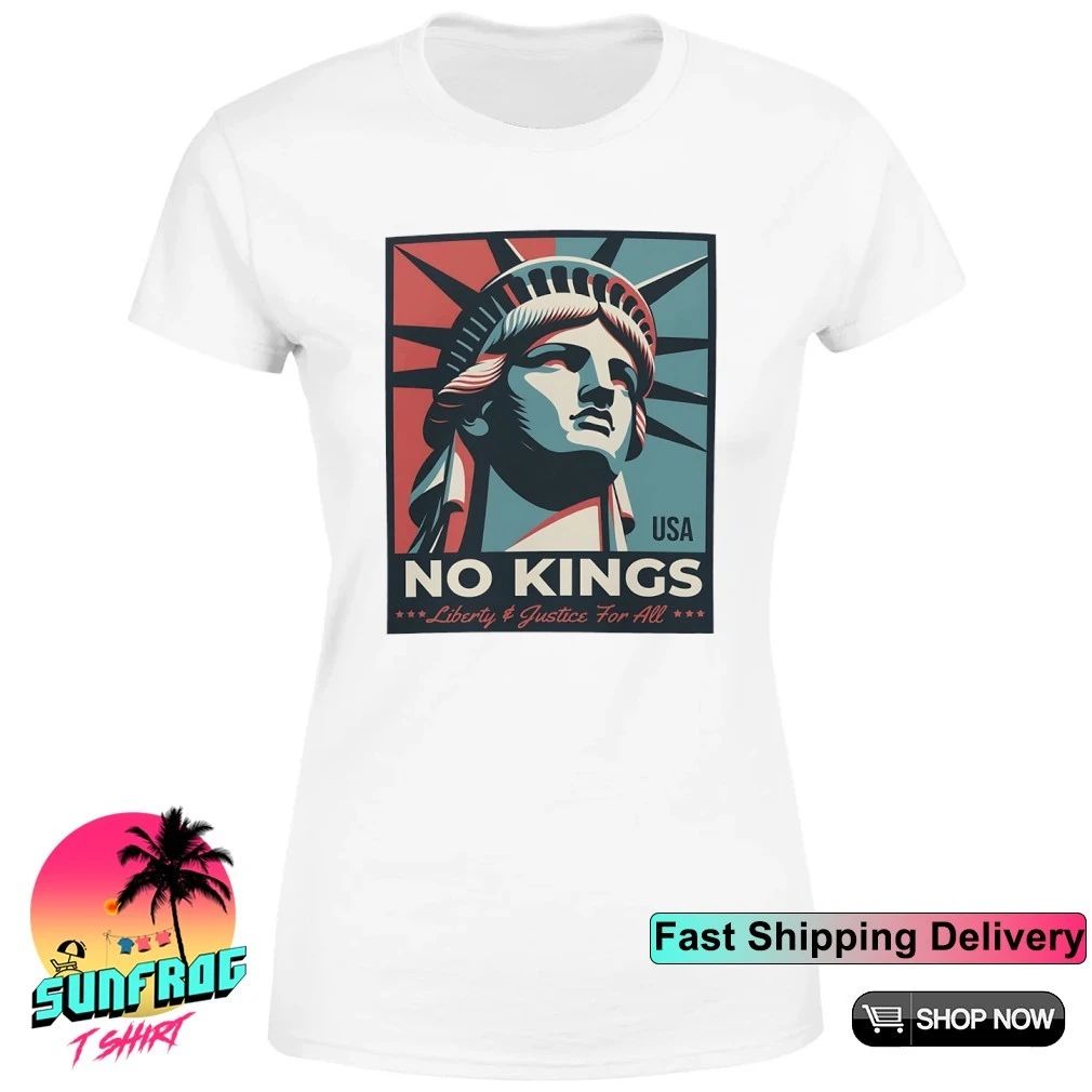 USA No Kings Liberty and Justice for all shirt