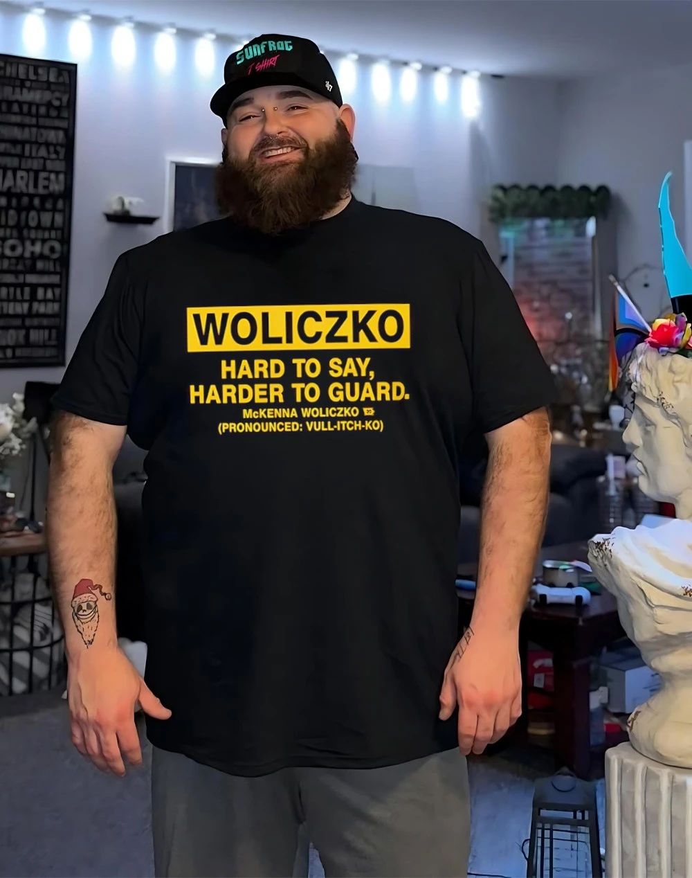 Woliczko Hard To Say Harder To Guard shirt